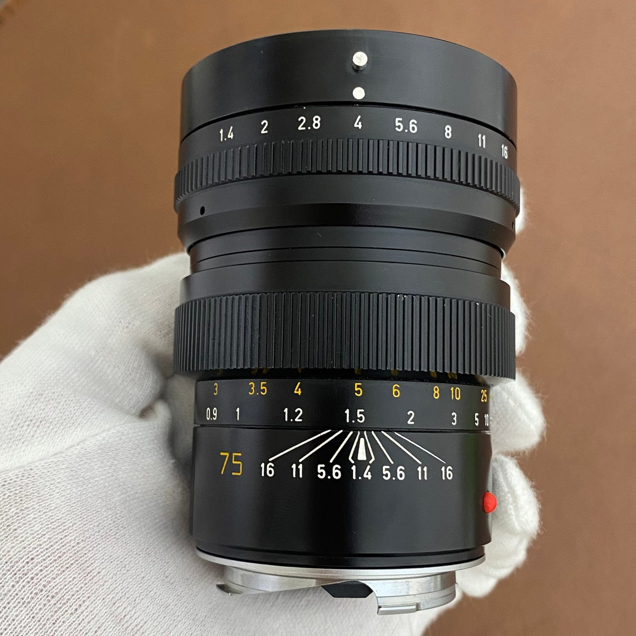 LEICA Summilux M75mm f1.4 前期 1981年製 フード付き メンテナンス済み