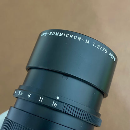 APO-Summicron M75mm f2.0 ASPH.Black 6bit 11637