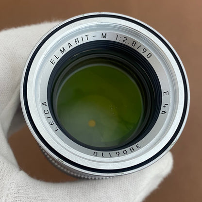LEICA Elmarit M90mm f2.8 フード組み込み Silver 6bit改 1997年製 メンテナンス済み
