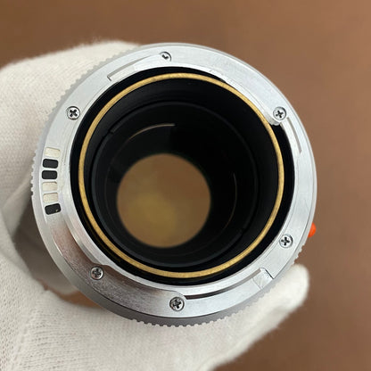 LEICA Elmarit M90mm f2.8 フード組み込み Silver 6bit改 1997年製 メンテナンス済み