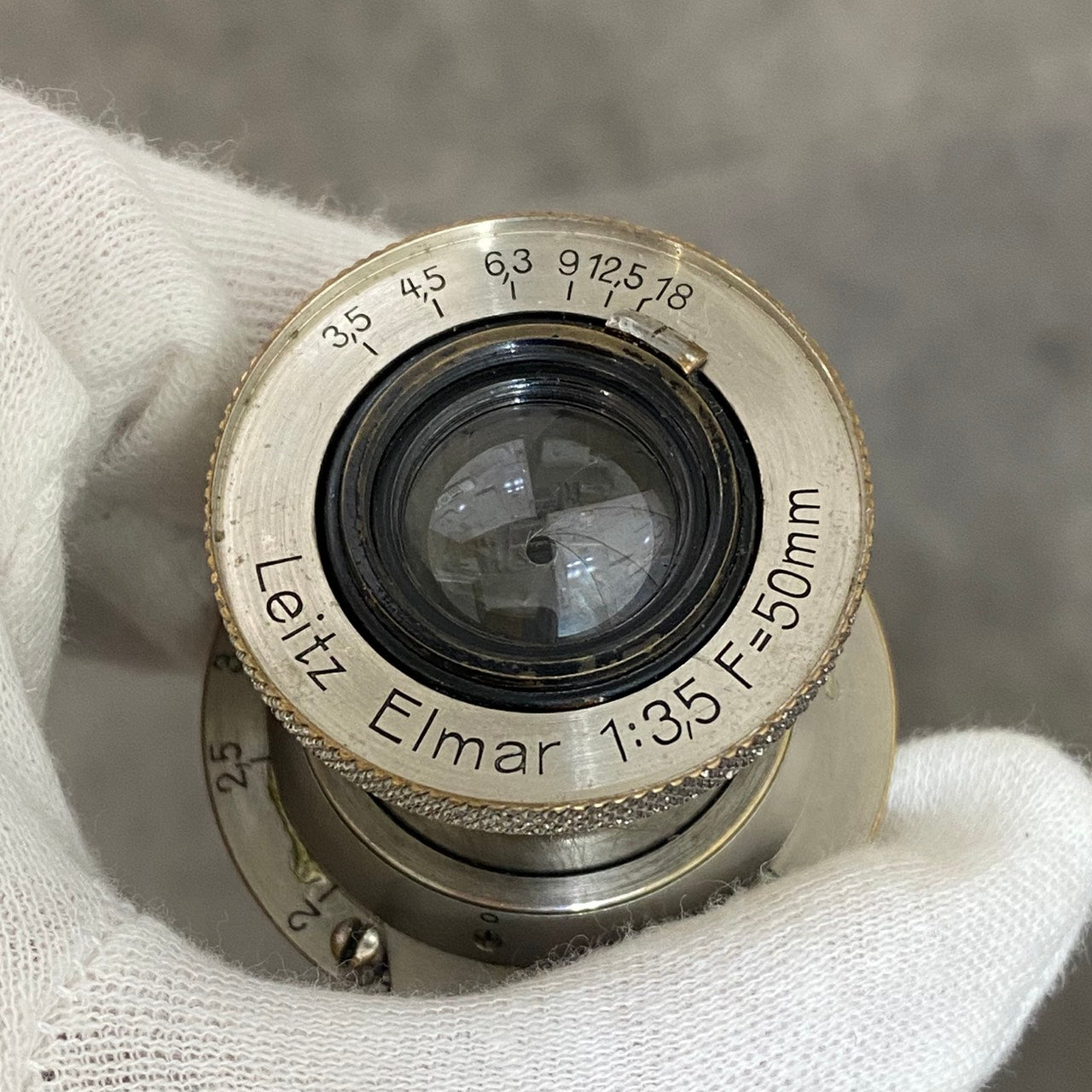 LEICA Elmar L50mm f3.5 ニッケル A型レトロフィット メンテンス済み