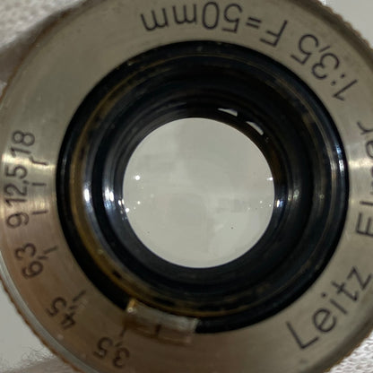 LEICA Elmar L50mm f3.5 ニッケル A型レトロフィット メンテンス済み