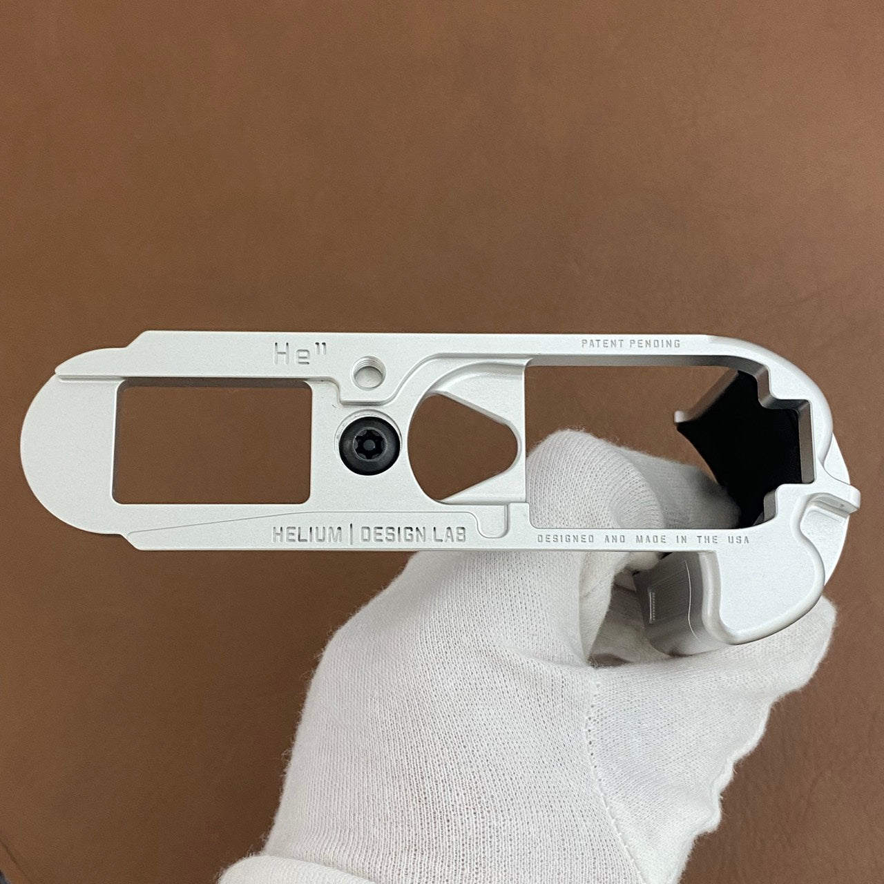 Helium Design lab He11 Handgrip for Leica M11 Silver モジュラーグリップ