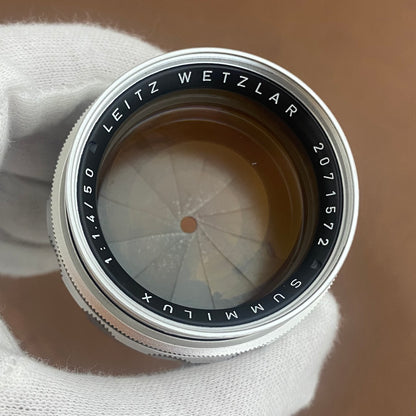 Summilux M50mm f1.4 2nd 貴婦人 Silver 金目 1964年製  メンテナンス済み
