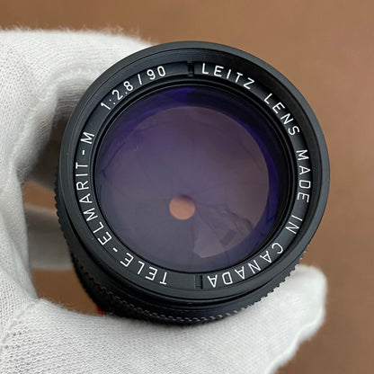 LEICA Tele-Elmarit M90mm f2.8 2nd Black 1984年製 箱＆フード付き