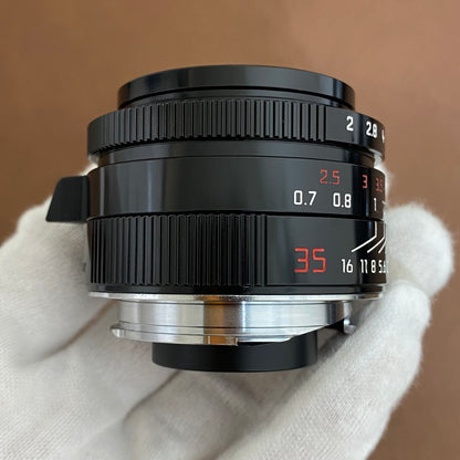 Summicron M35mm f2.0 ASPH. Black Paint Millennium 付属品完備