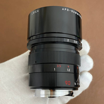 APO-Summicron M90mm f2.0 ASPH.Black Paint 付属品完備