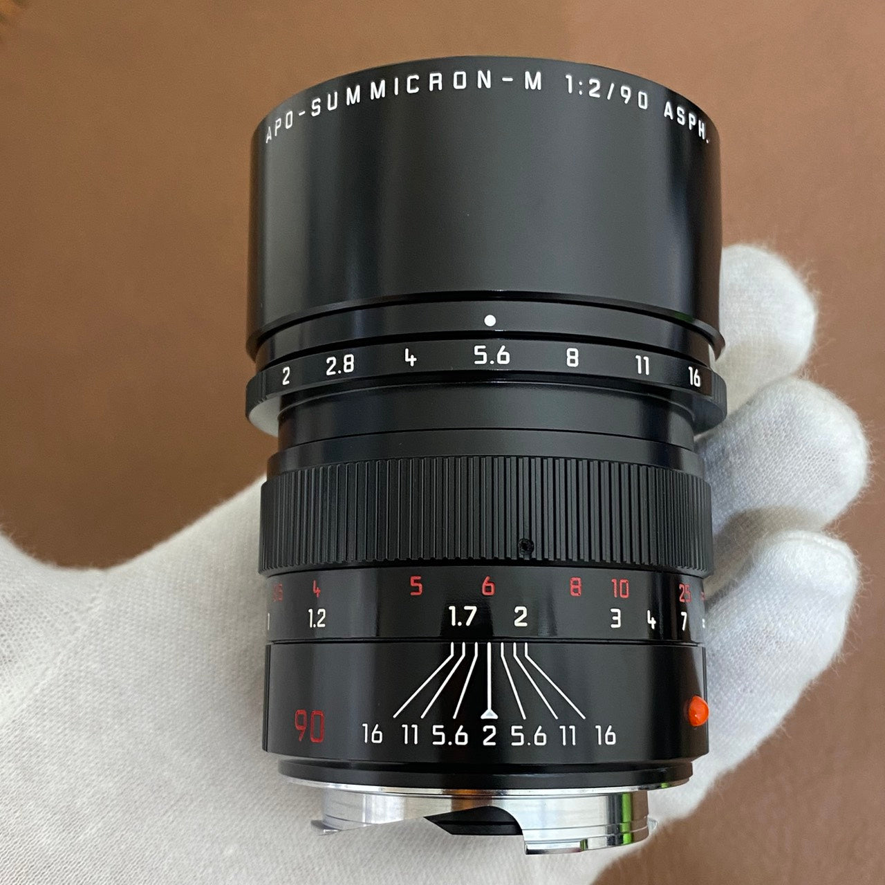 APO-Summicron M90mm f2.0 ASPH.Black Paint 付属品完備