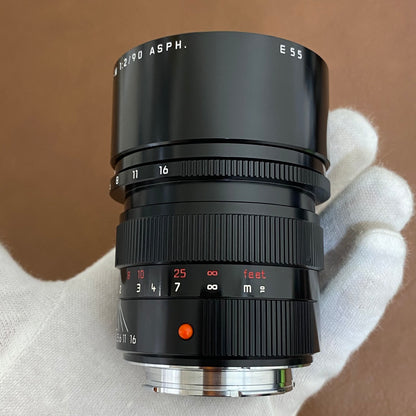 APO-Summicron M90mm f2.0 ASPH.Black Paint 付属品完備