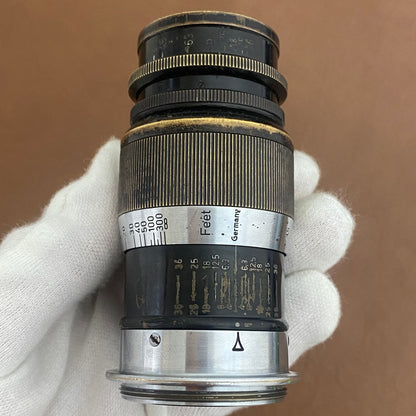 LEICA Elmar L90mm f4.0 Black 1938年製 メンテナンス済み