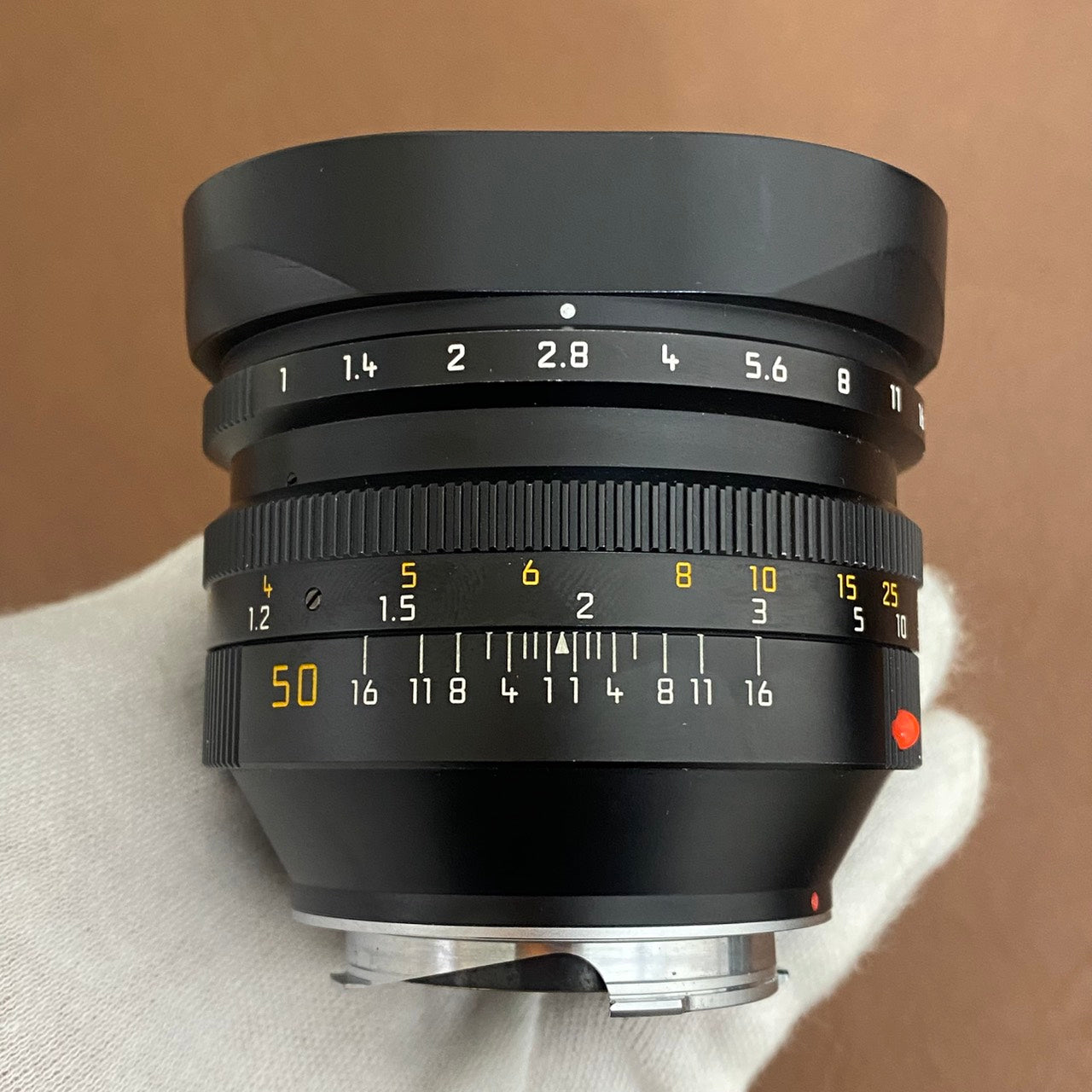 Noctilux M50mm f1.0 E60 4th フード組み込み 11822 1996年製