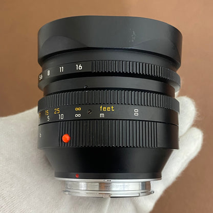 Noctilux M50mm f1.0 E60 4th フード組み込み 11822 1996年製