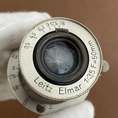 LEICA Elmar L50mm f3.5 ニッケルエルマー 1932年製 メンテナンス済み