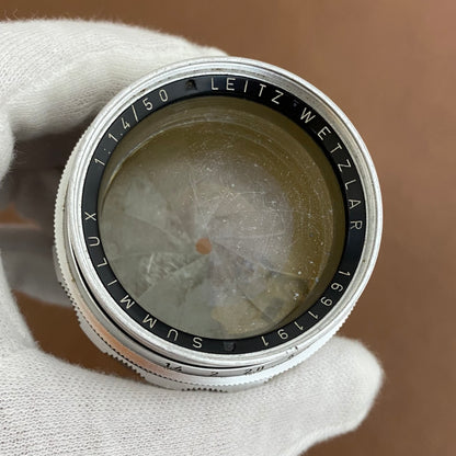 LEICA Summilux M50mm f1.4 1st Silver 貴婦人 1959年製 メンテナンス済み
