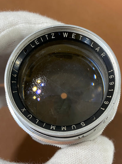 LEICA Summilux M50mm f1.4 1st Silver 貴婦人 1959年製 メンテナンス済み