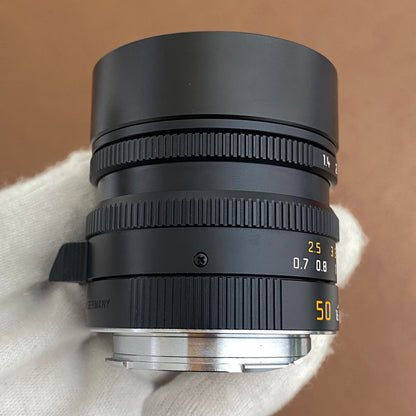 LEICA Summilux M50mm f1.4 ASPH.6bit Black 11891C 付属品完備 メンテナンス済み