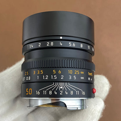LEICA Summilux M50mm f1.4 ASPH.6bit Black 11891C 付属品完備 メンテナンス済み
