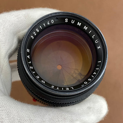 LEICA Summilux M50mm f1.4 2nd Black Chrome 1983年製