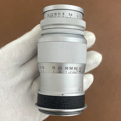 LEICA Elmar L90mm f4.0 Silver 前期 1950年製 メンテナンス済み