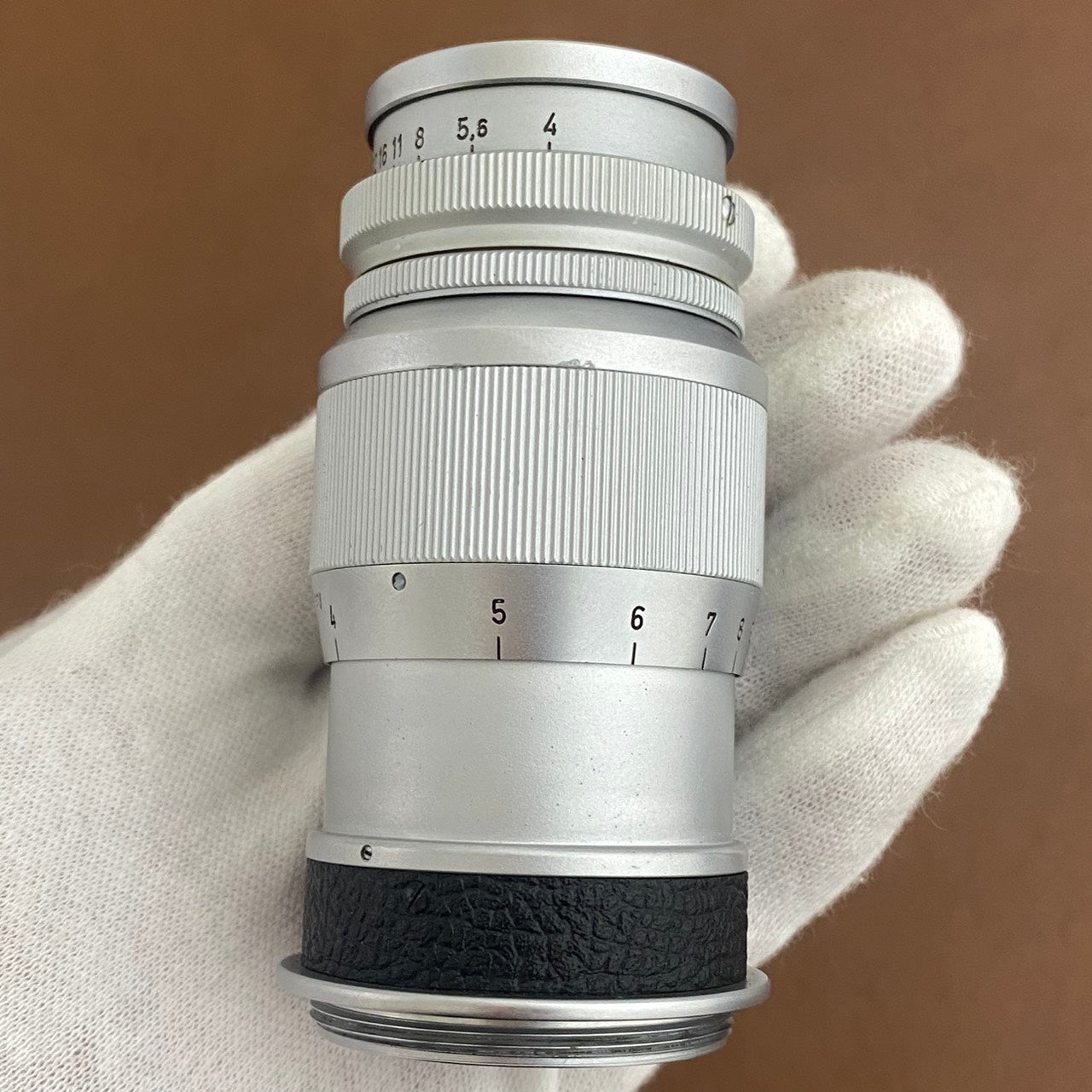 LEICA Elmar L90mm f4.0 Silver 前期 1950年製 メンテナンス済み