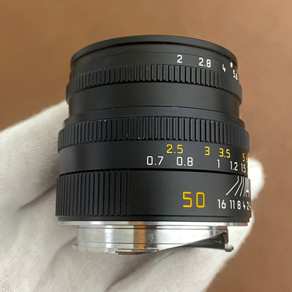 LEICA Summicron M50mm f2.0 Black 6bit 11826 2019年製 OH済み