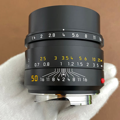 Summilux M50mm f1.4 ASPH. Black 11728 2024年製 ライカ保証付き 付属品完備