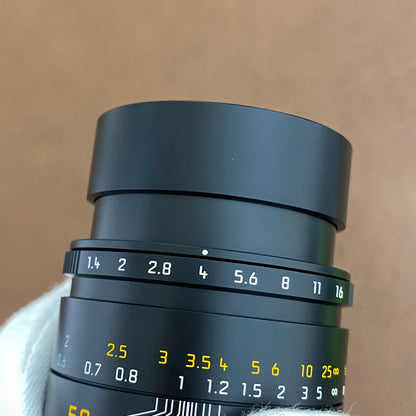 Summilux M50mm f1.4 ASPH. Black 11728 2024年製 ライカ保証付き 付属品完備