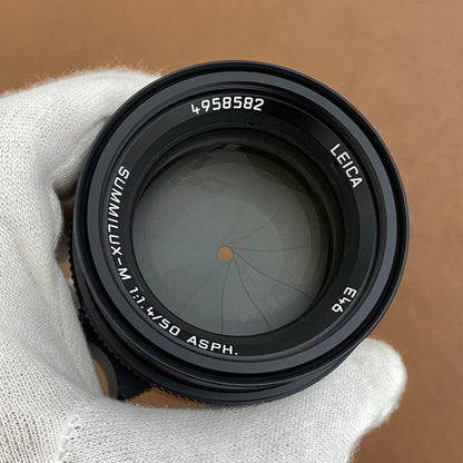Summilux M50mm f1.4 ASPH. Black 11728 2024年製 ライカ保証付き 付属品完備