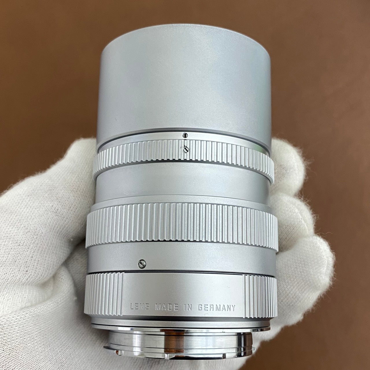 LEICA Elmarit M90mm f2.8 フード組み込み Silver 1997年製 付属品完備