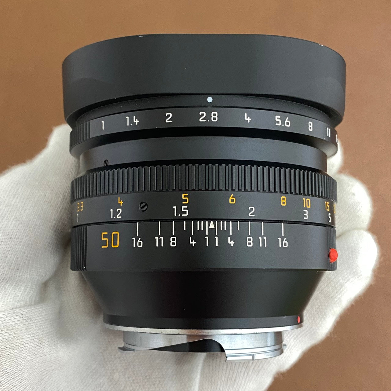 Noctilux M50mm f1.0 E60 4th フード組み込み 11822 1997年製 箱付き