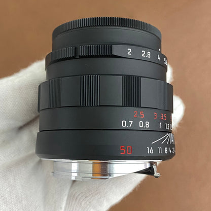 APO-Summicron M50mm f2.0 ASPH. Black Chrome Limited Edition 11811 付属品完備