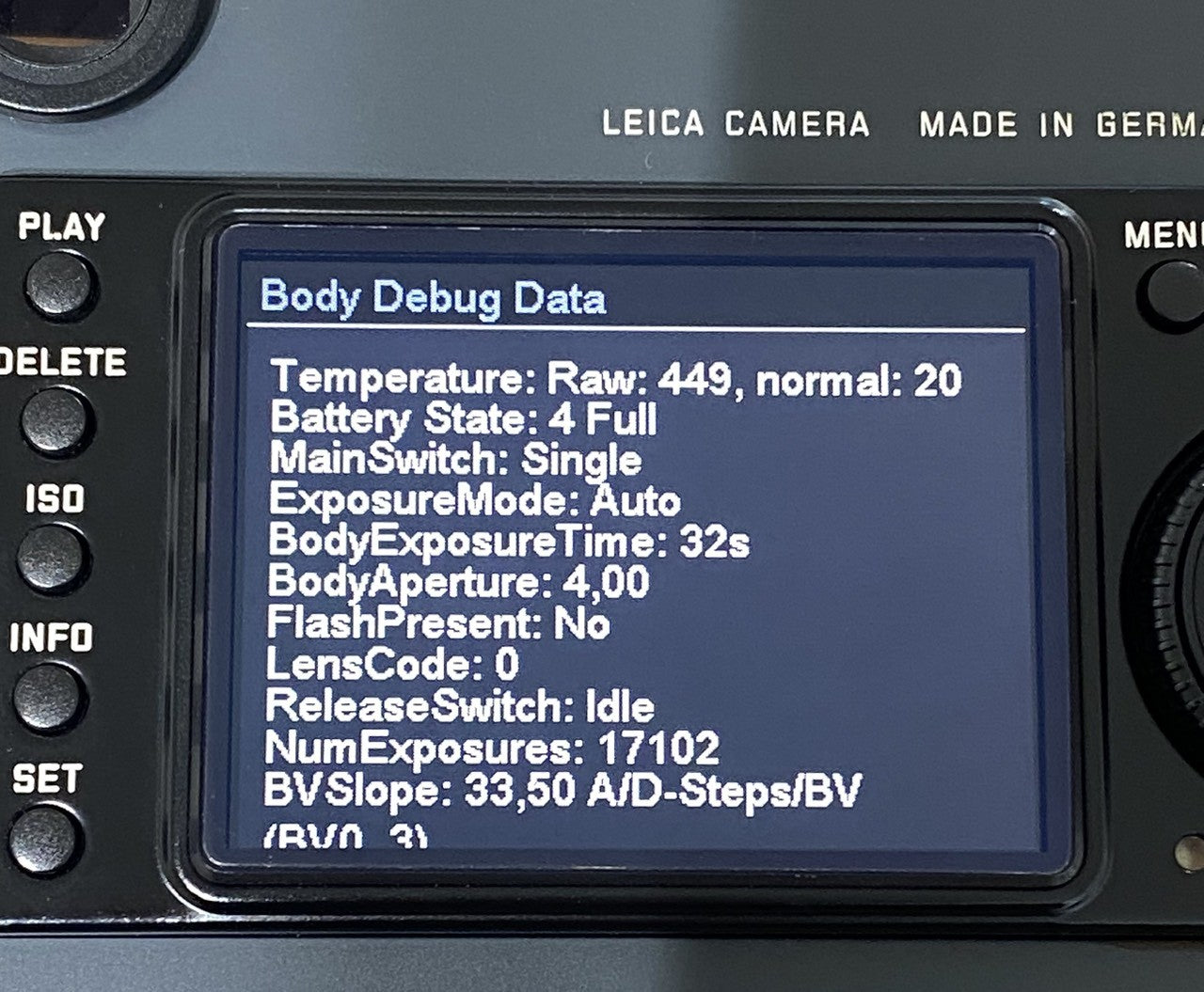 LEICA M-E Typ 220 センサー対策済み