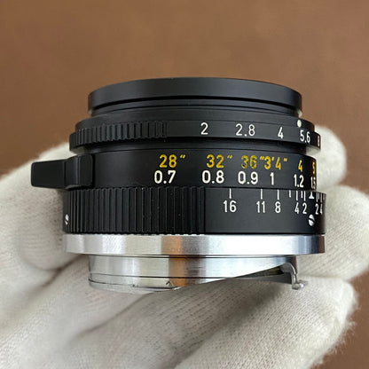 LEICA Summicron M35mm f2.0 2nd 6枚玉 1973年製 メンテナンス済み 箱＆フード付き