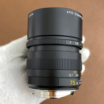 APO-Summicron M75mm f2.0 ASPH.Black 11637 2025年製 箱付き