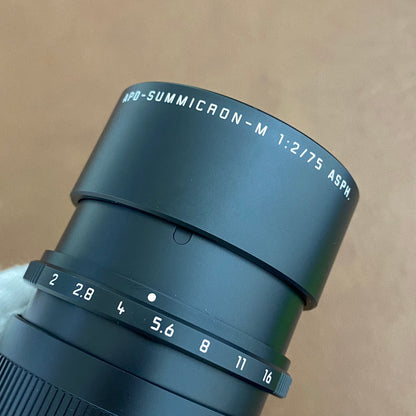 APO-Summicron M75mm f2.0 ASPH.Black 11637 2025年製 箱付き