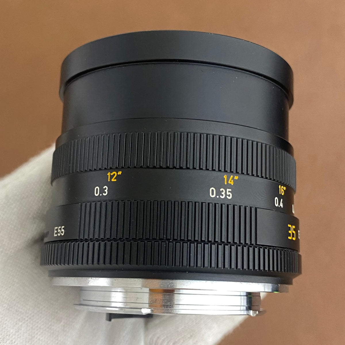 LEICA Summicron R35mm f2.0 フード組込み 3-CAM 1985年製 メンテナンス済み