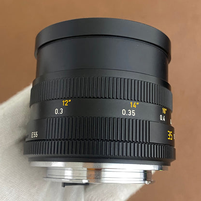 LEICA Summicron R35mm f2.0 フード組込み 3-CAM 1985年製 メンテナンス済み