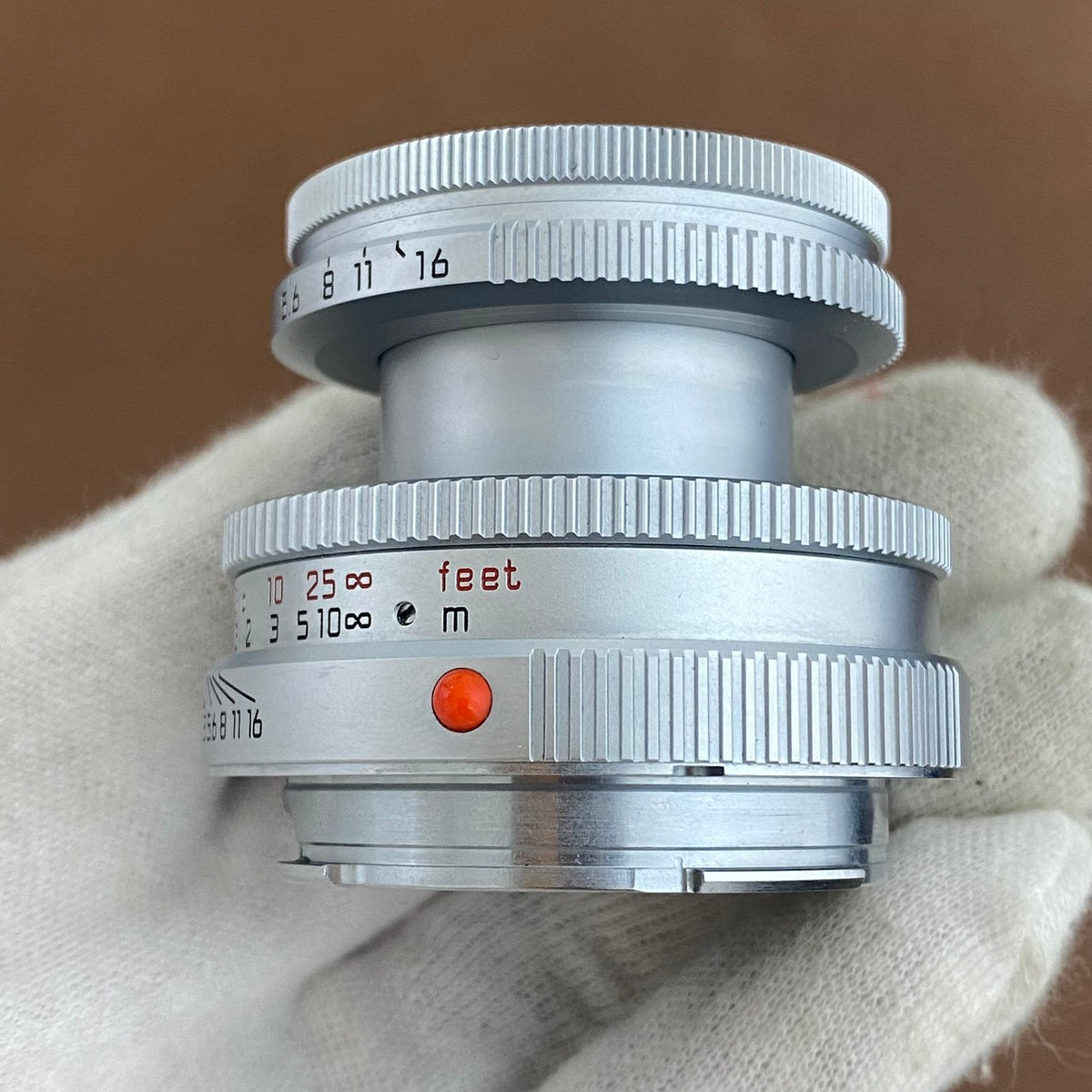 LEICA Elmar M50mm f2.8 Silver 0.7m 2003年製 メンテナンス済み