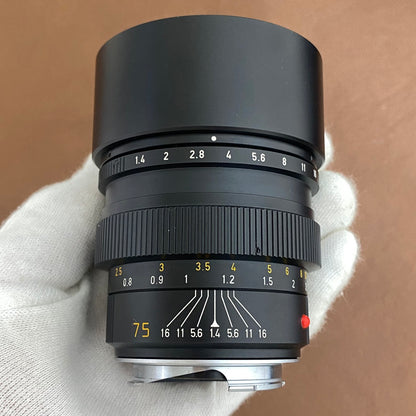 Summilux M75mm f1.4 フード組み込み 1988年製 メンテナンス済み