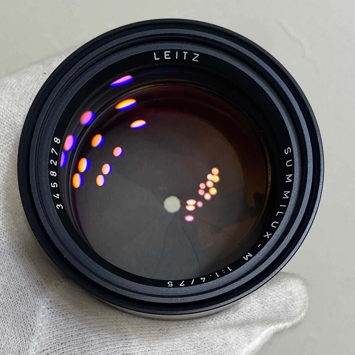 Summilux M75mm f1.4 フード組み込み 1988年製 メンテナンス済み