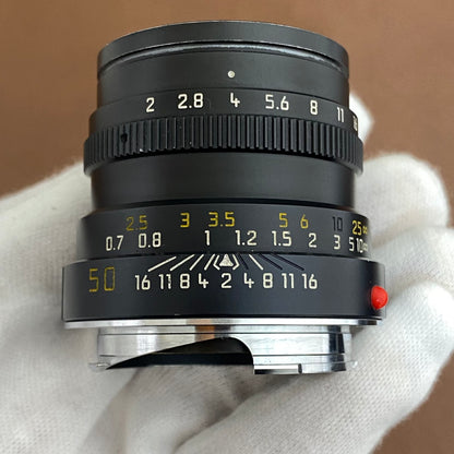 LEICA Summicron M50mm f2.0 3rd Black 1989年製 メンテナンス済み