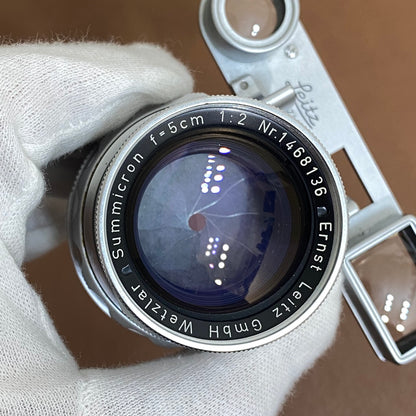 LEICA DR Summicron M50mm f2.0 with Eyecup, Made in 1957, Serviced