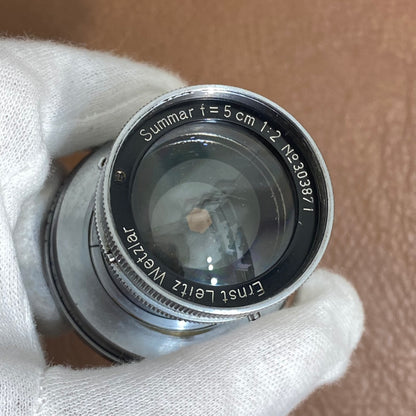 LEICA Summar L50mm f2.0  ノンコート 1936年製 メンテナンス済み