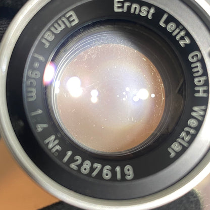 LEICA Elmar L90mm f4.0 Silver 前期 1955年製