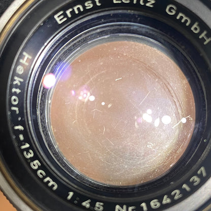LEICA Hektor L135mm f4.5 ヘッド + OTSRO中間リング 1958年製